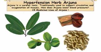 High Blood Pressure Herb Arjuna