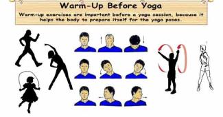 Warm-up before Yoga